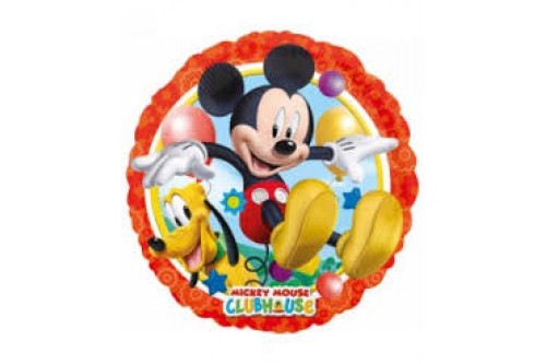 18 Inch Anagram Mickey Mouse with Pluto Foil Balloon